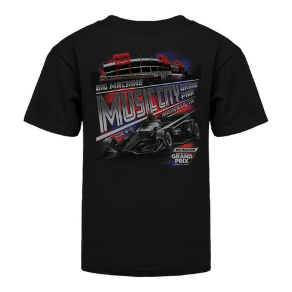 2023 Big Machine Music City Grand Prix Ghost Car Stadium T-shirt